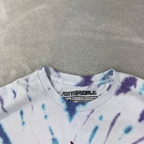Cactus Jack Travis Scott Flame Tie Dye Tee Medium - Picture 5 of 9